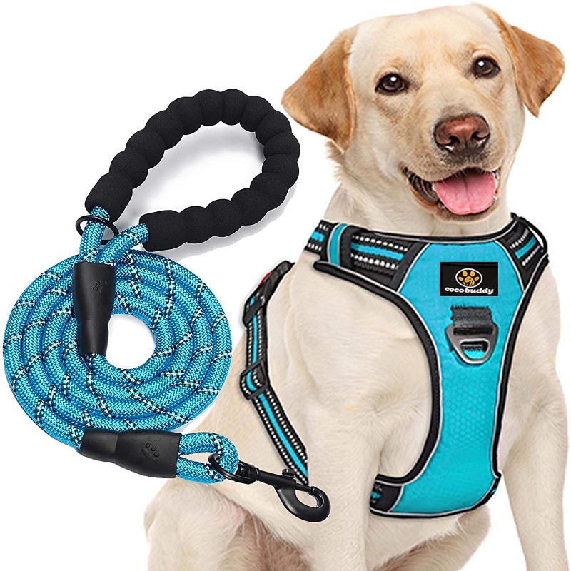 Потребителска жилетка за кучета отразяваща найлонова голяма ключалка реверсивно куче с каишка